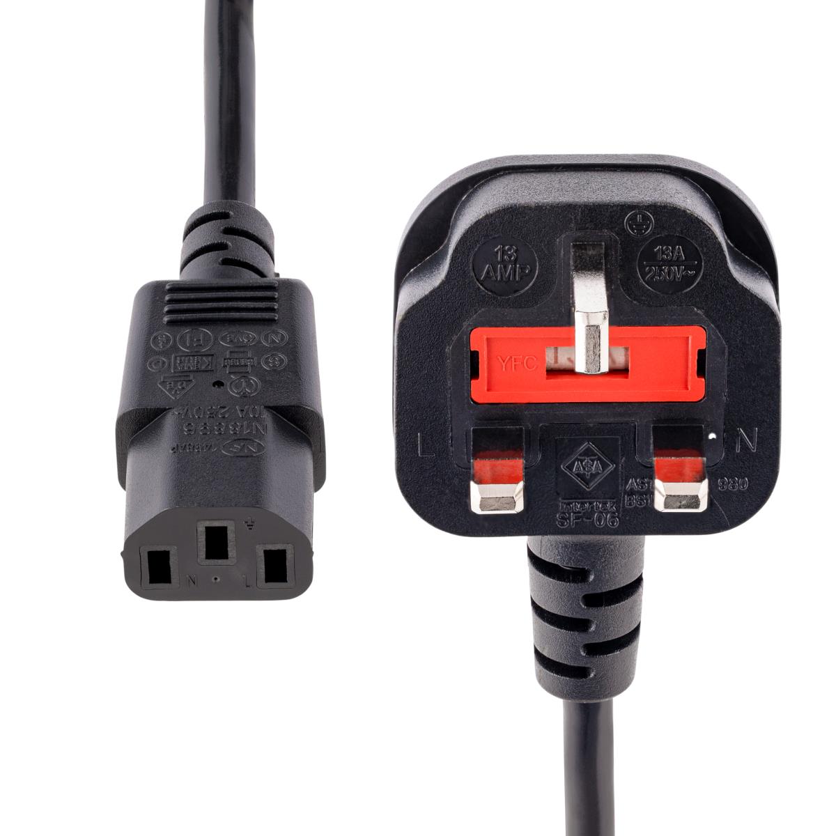 Uk Computer Power Cord Cable 3m (pxt101uk3m)