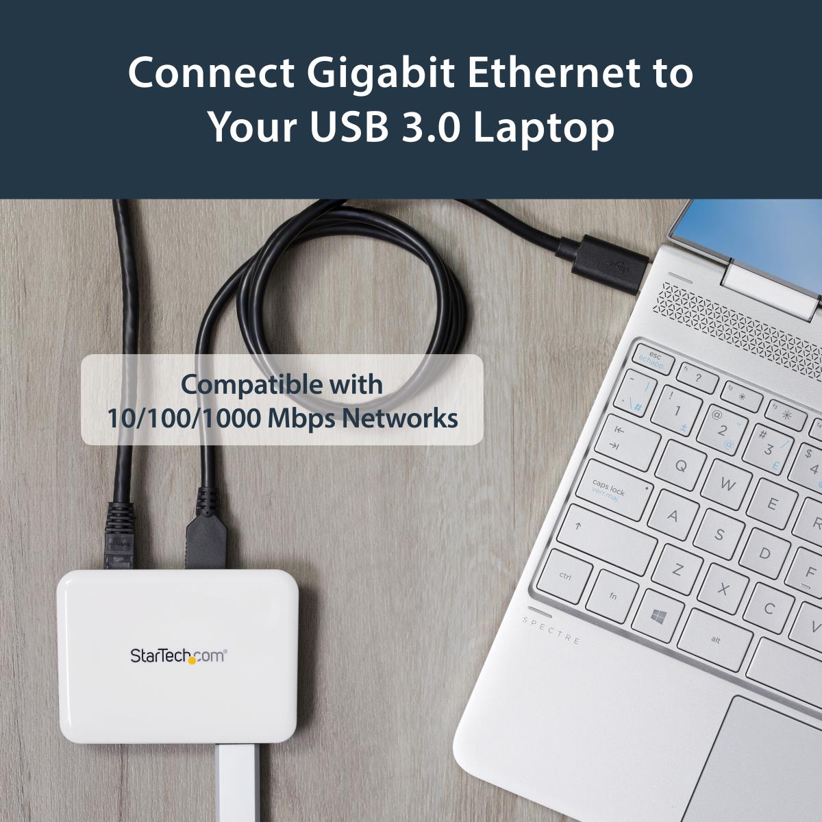 USB Hub With Gigabit Ethernet 3 Port USB 3.0 Superspeed