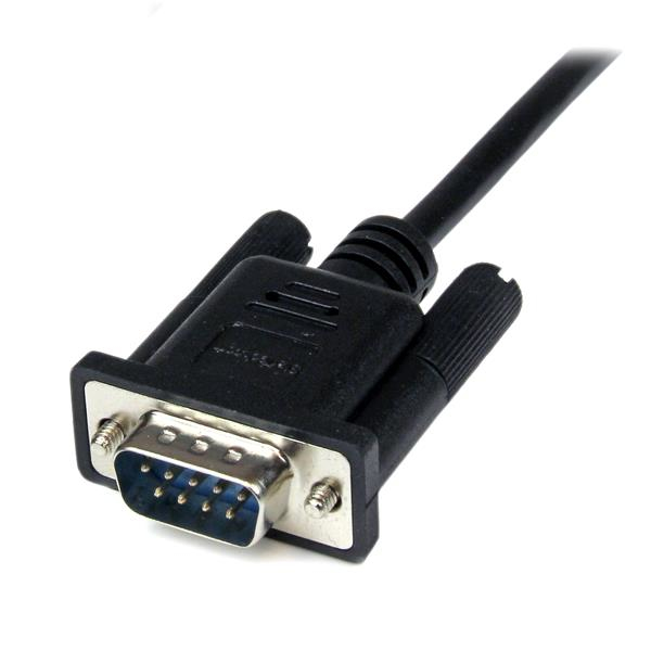 Cable Serial/ Null Modem F/m Db9 Rs232 2m Black