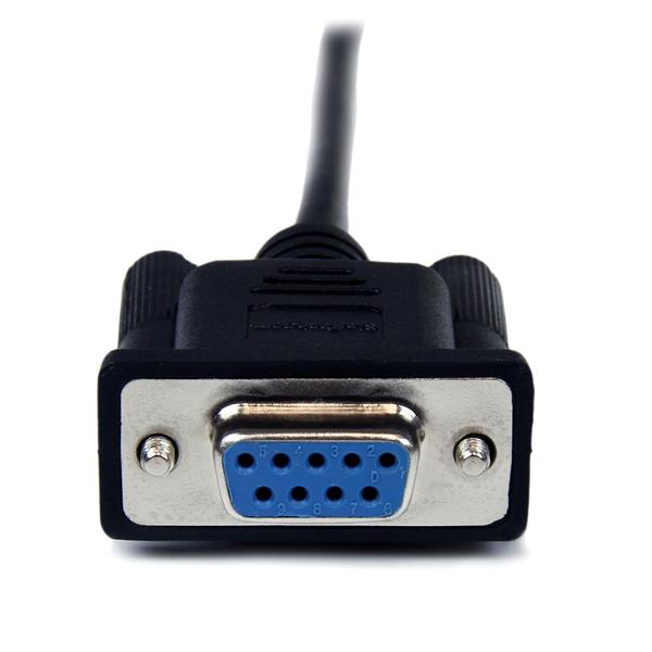Cable Serial/ Null Modem F/m Db9 Rs232 2m Black