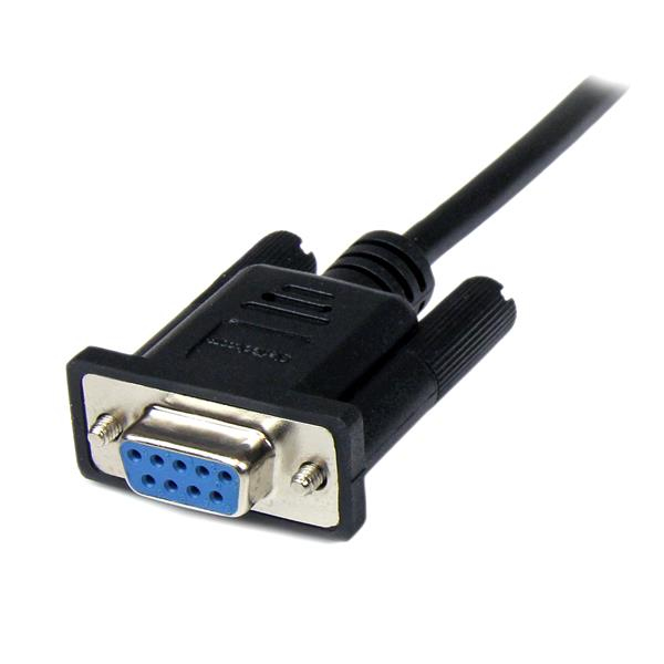 Cable Serial/ Null Modem F/m Db9 Rs232 1m Black