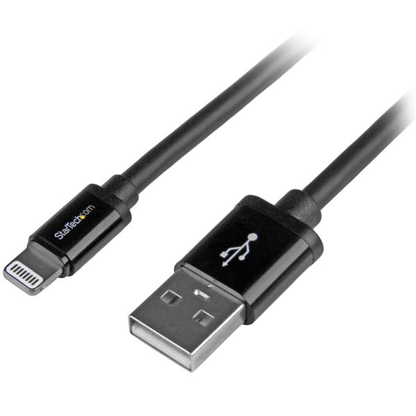 Apple 8-pin Lightning To USB Cable Long Black 2m