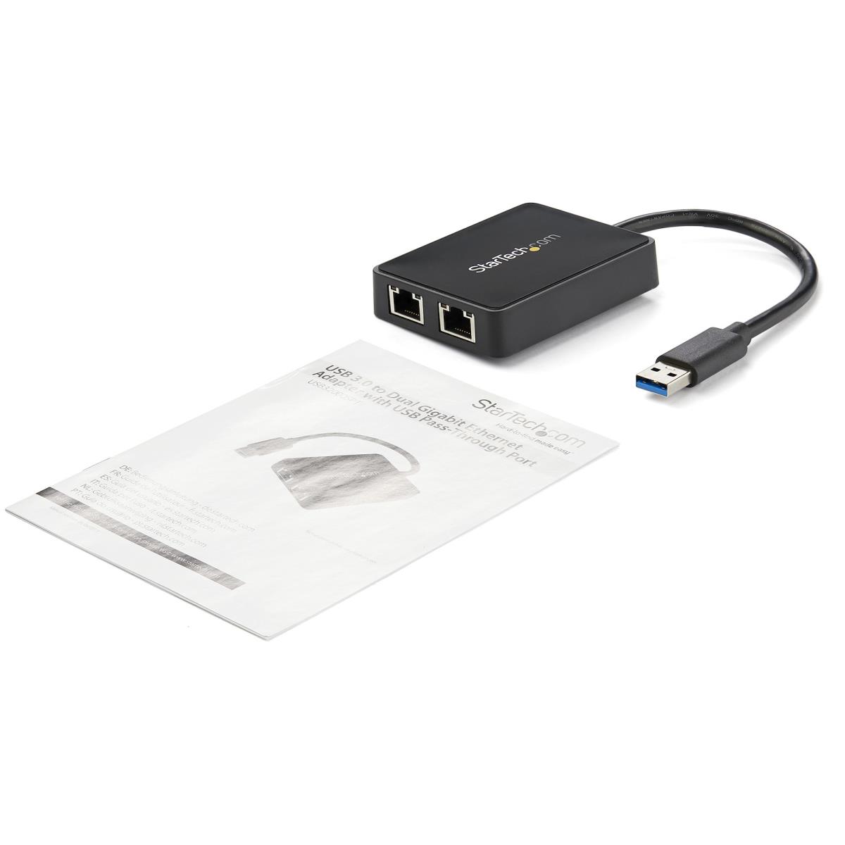 Gigabit Ethernet Lan Adapter USB 3 2port 10/100/1000
