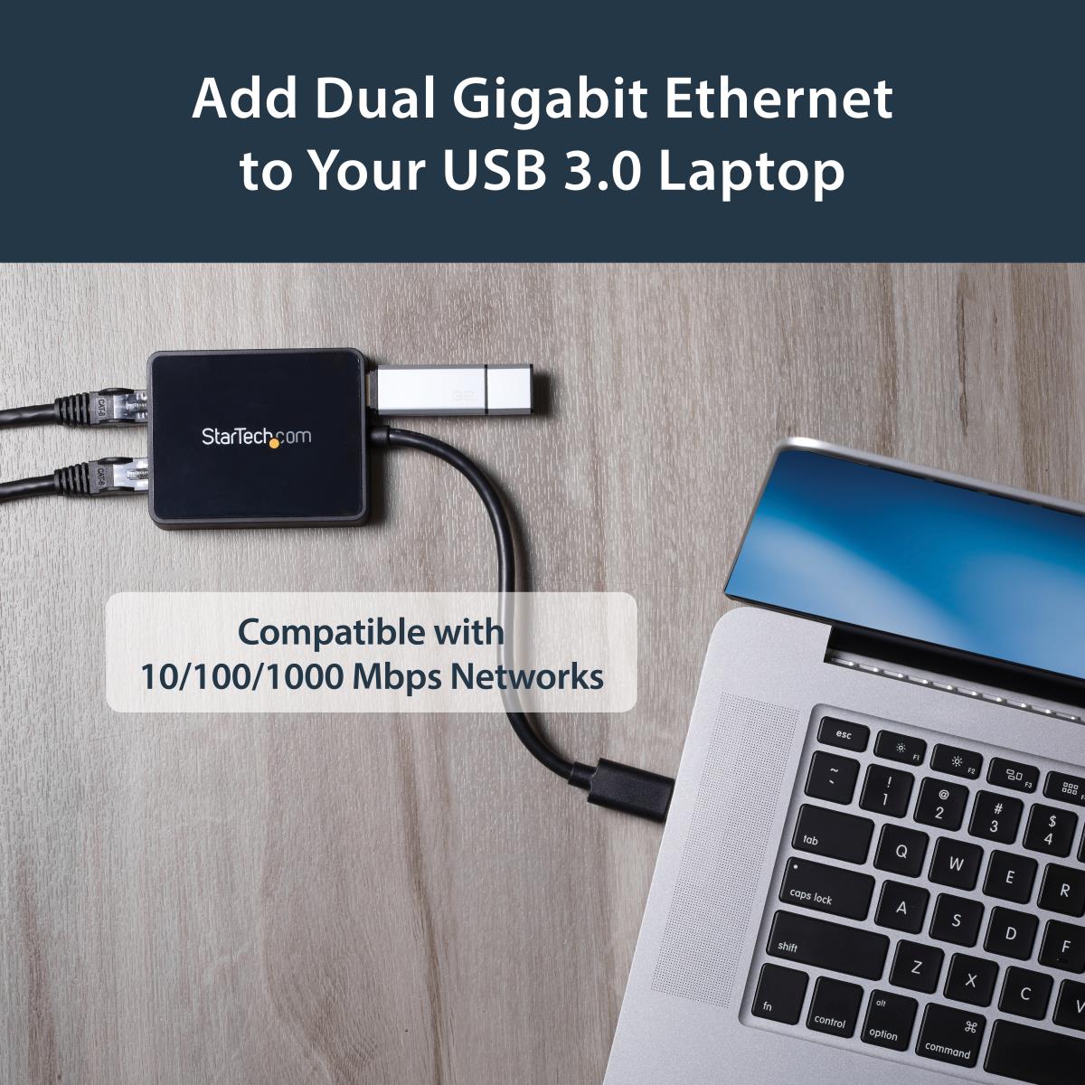 Gigabit Ethernet Lan Adapter USB 3 2port 10/100/1000