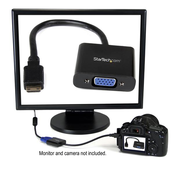 Mini Hdmi To Vga Adapter Converter For Digital Still Camera / Video Camera - 1920x1080