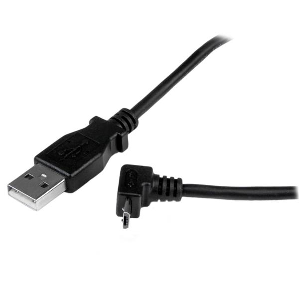 Angled Micro USB Cable USB To Up Angle Micro USB 1m