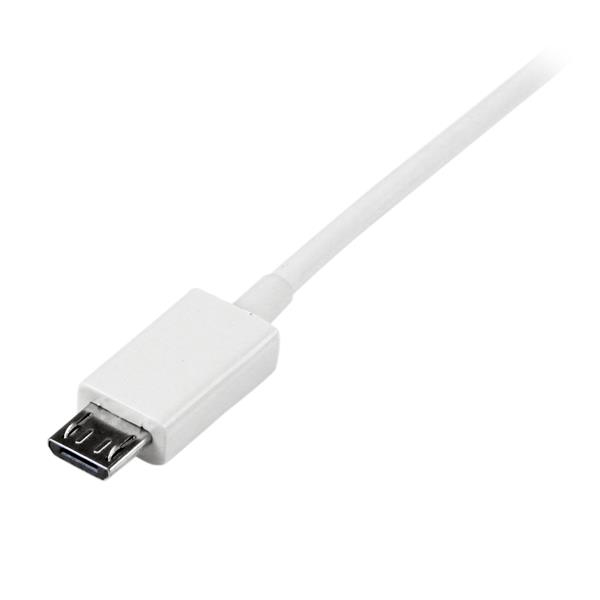 USB A To Micro B Cable - Charging Data Cable 2m White