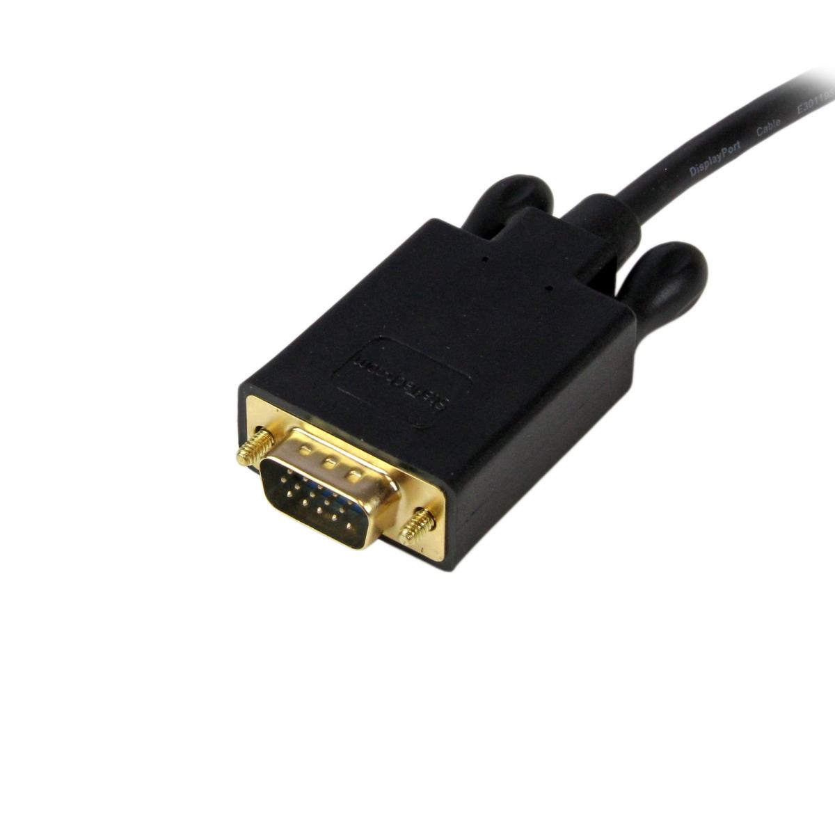 DisplayPort To Vga Adapter Converter - Dp To Vga 4.5m Black