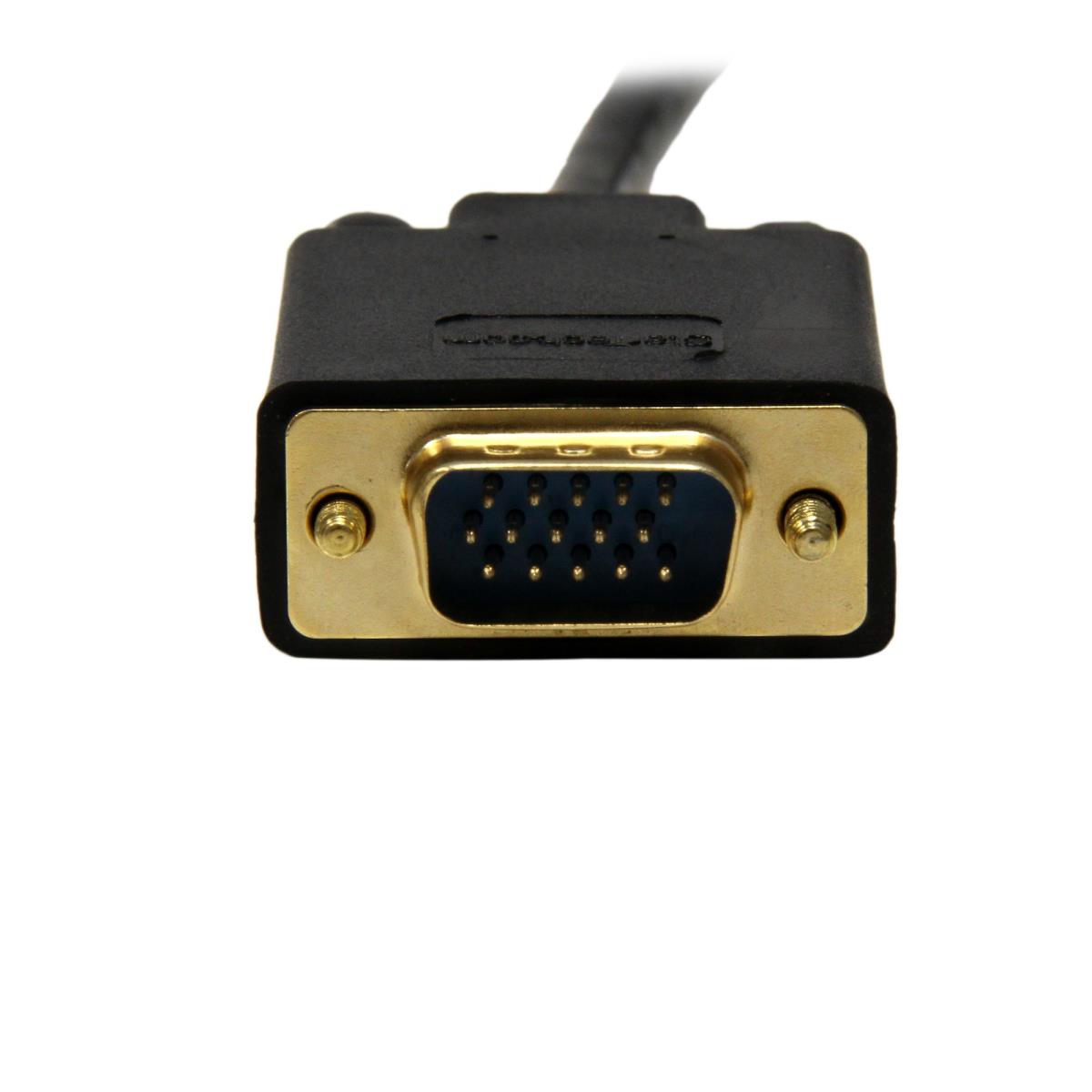 DisplayPort To Vga Adapter Converter - Dp To Vga 4.5m Black