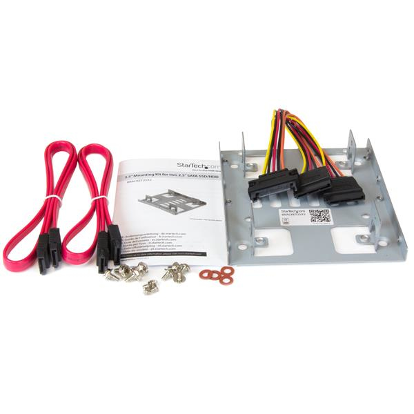 Dual 2.5in SATA Hard Drive To 3.5in Bay Mounting Bracket