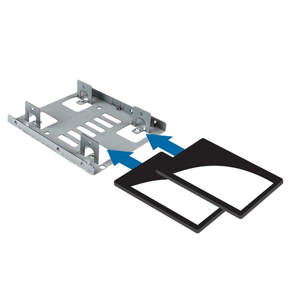 Dual 2.5in SATA Hard Drive To 3.5in Bay Mounting Bracket