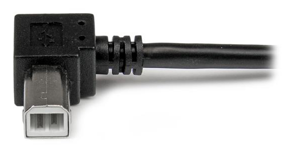 USB A To Right Angle B Cable - M/m 1m