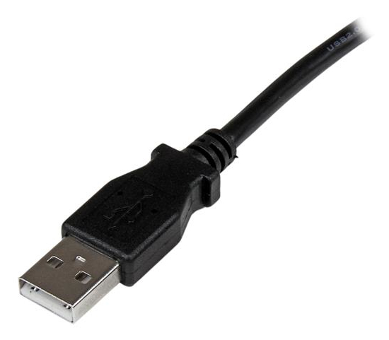 USB A To Right Angle B Cable - M/m 1m