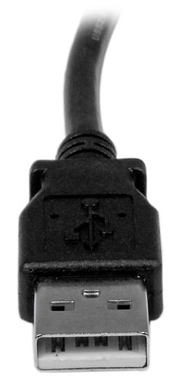 USB A To Right Angle B Cable - M/m 1m