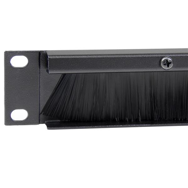 1u Brush Strip Horizontal Server Rack Cable Management Panel