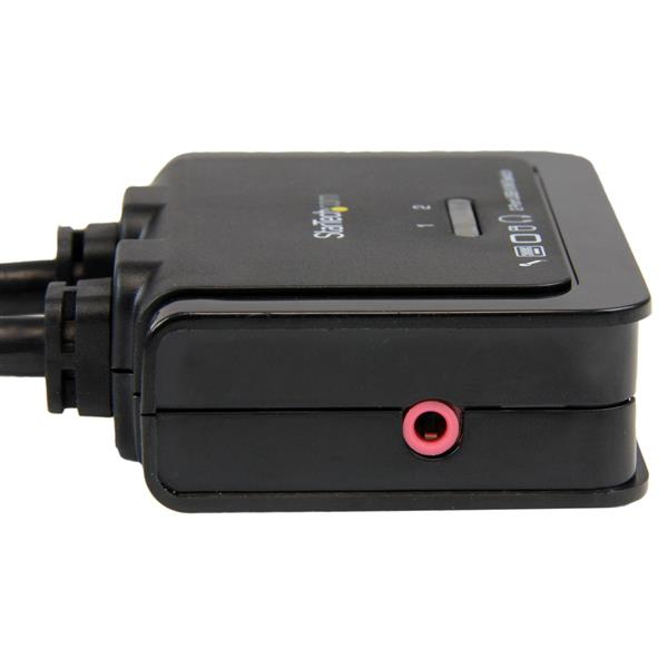 KVM Switch 2 Port USB Hdmi Cable With Audio And Remote Switch - USB Powered