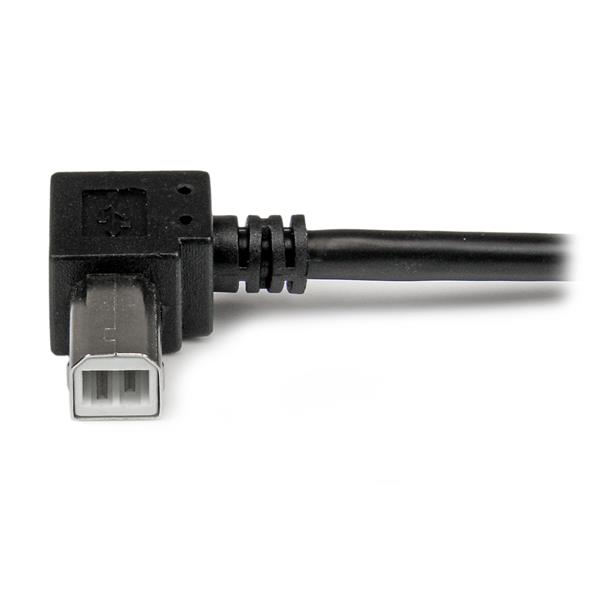 USB A To Right Angle B Cable - M/m 2m