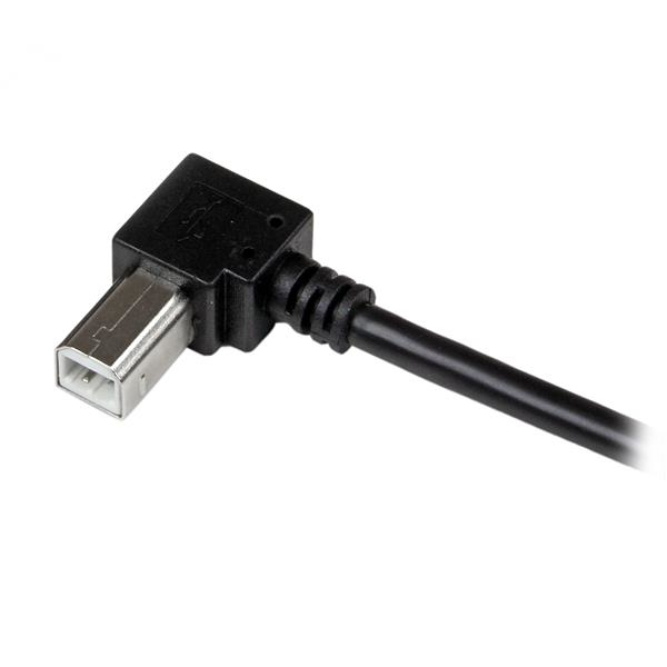 USB A To Right Angle B Cable - M/m 2m