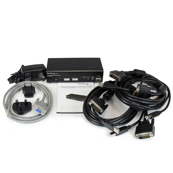 KVM Switch DVI USB With Cables 2port - USB Ddm Switch