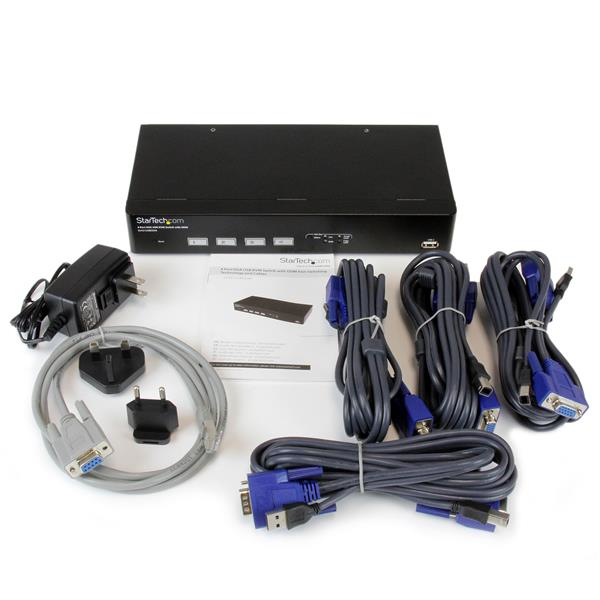 KVM Switch 4port Vga USB With Cables - USB Ddm Switch