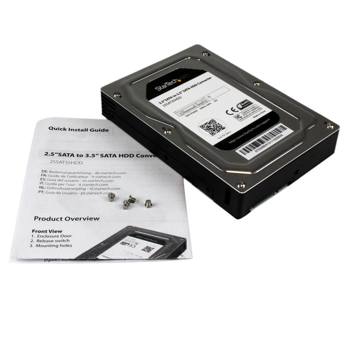 SATA Hard Drive Adapter Converter - SSD/HDD 2.5in To 3.5in