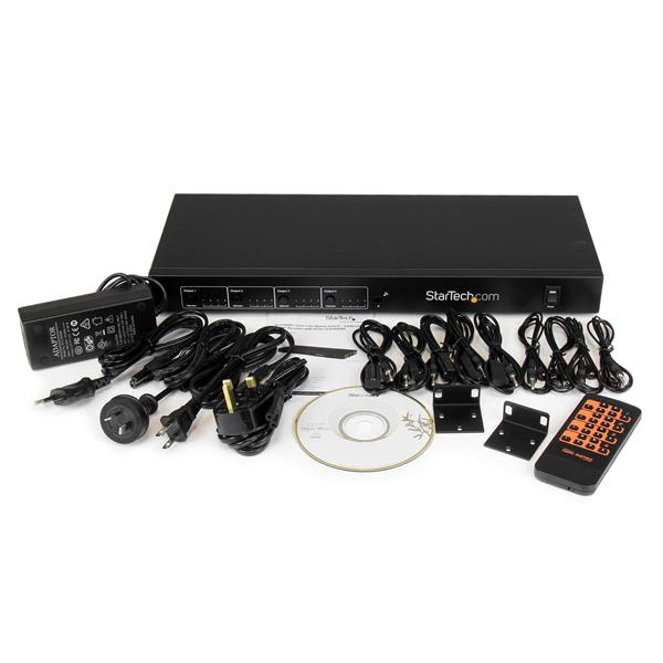 Hdmi Over Cat5 Extender W/ 4x4 Matrix Switcher 70m 4k/1080p