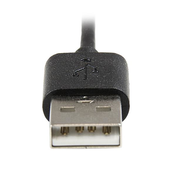Angled Black Apple 8-pin Lightning Connector To USB Cable For iPhone / iPod / iPad 2m