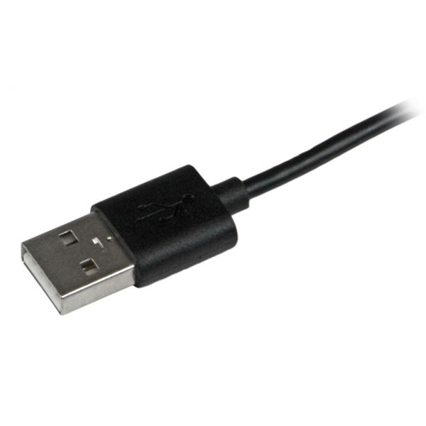 Angled Black Apple 8-pin Lightning Connector To USB Cable For iPhone / iPod / iPad 2m