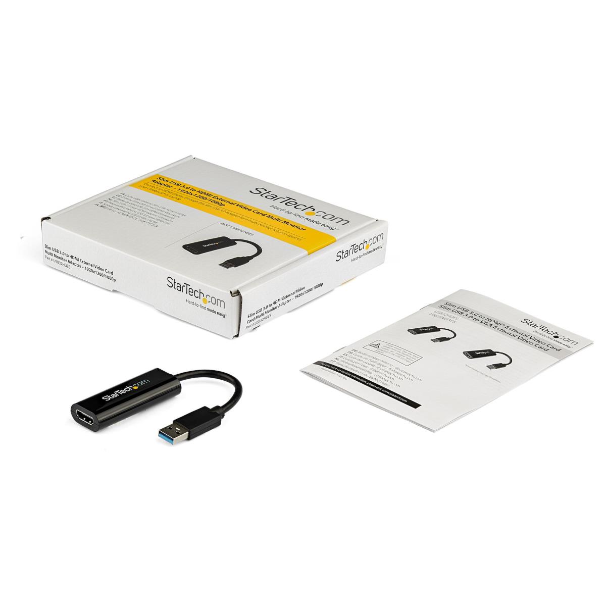 External Video Card Multi Monitor Adapter - Slim USB 3.0 To Hdmi