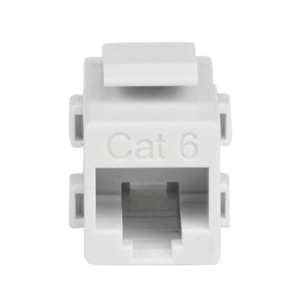 CAT6 Rj45 Coupler White - Rj45 Keystone Jack Cat.6 F/f