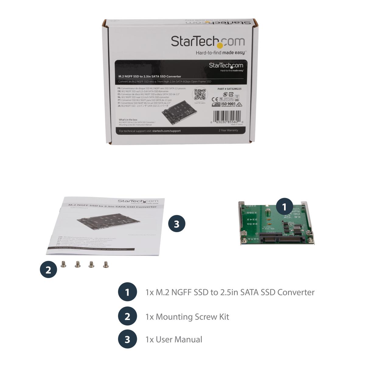 M.2 SSD To 2.5in SATA Adapter - Ngff SSD To SATA Converter