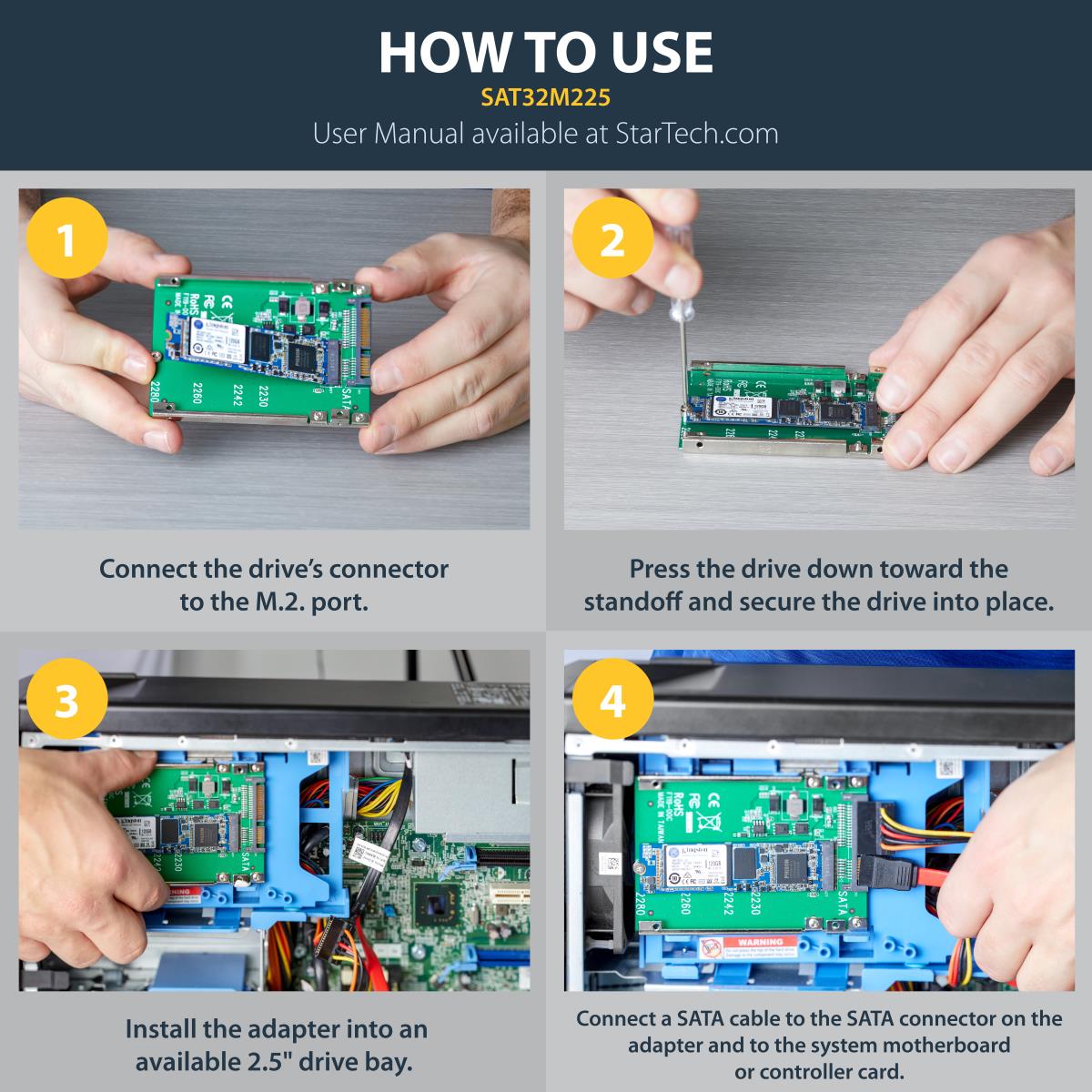 M.2 SSD To 2.5in SATA Adapter - Ngff SSD To SATA Converter