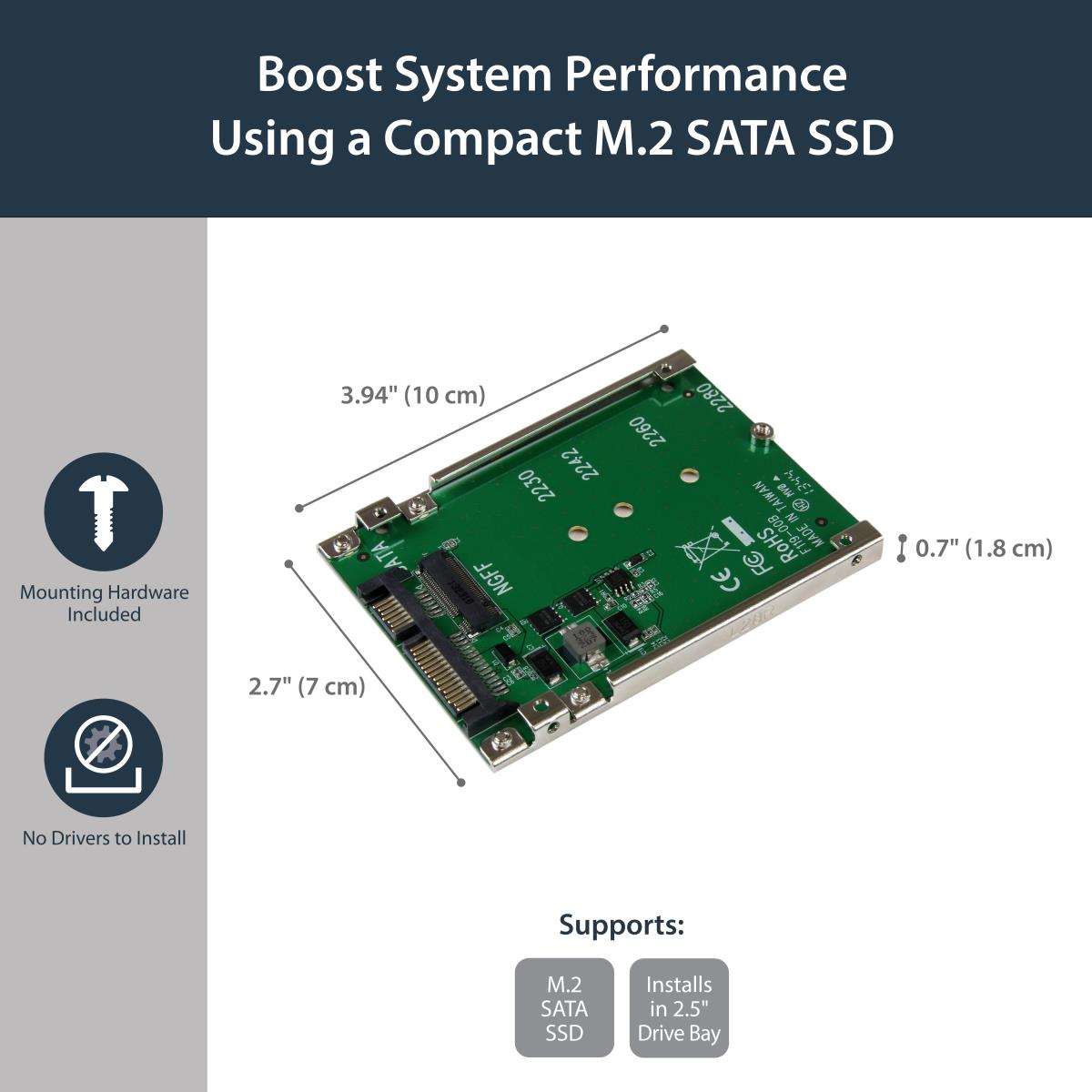 M.2 SSD To 2.5in SATA Adapter - Ngff SSD To SATA Converter