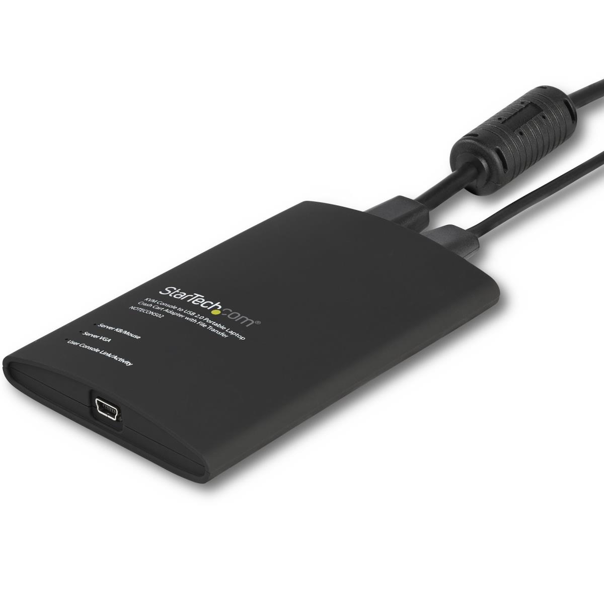 KVM Console To Laptop USB 2.0 Portable Crash Cart Adapter With File Transfer