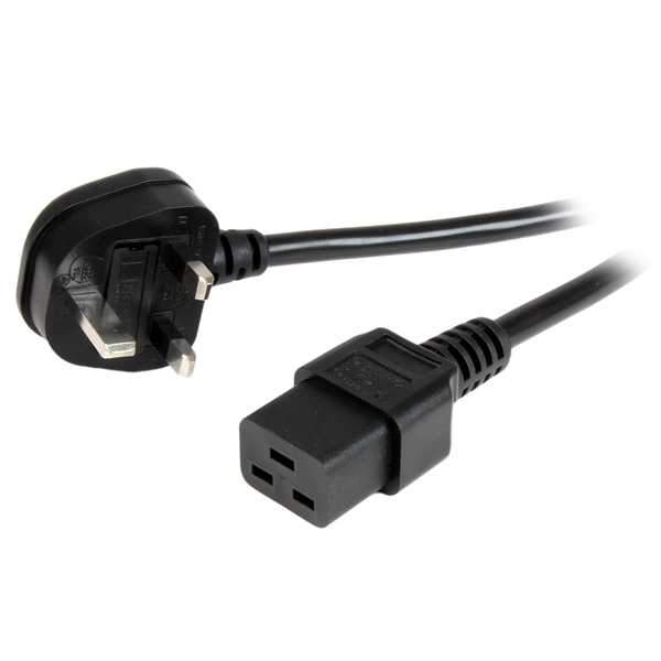 Ac Power Cord Bs-1363 To C19 - Uk Plug To C19 Power Cable 2m