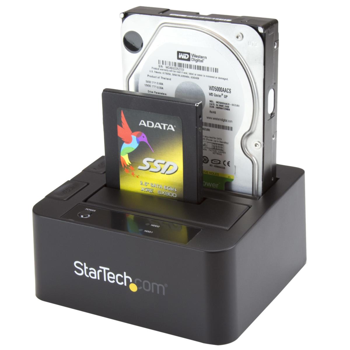 Docking Station - USB 3.0 / ESATA Dual Hard Drive With Uasp For 2.5/3.5in SATA SSD / HDD - SATA 6 Gbps