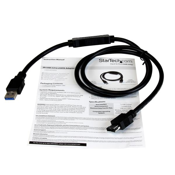 Drive Cable - ESATA To USB Adapter Cable 1m