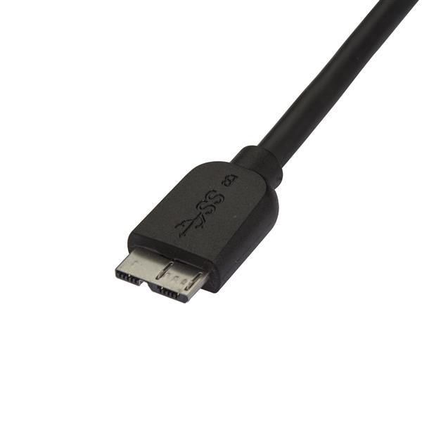 Superspeed USB 3.0 Cable A To Micro B - M/m 0.5m Black Thin