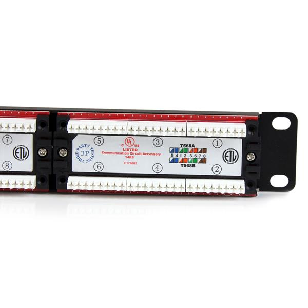 Network Patch Panel 1u 24 Port 110 Type Rack Mount Patch Panel