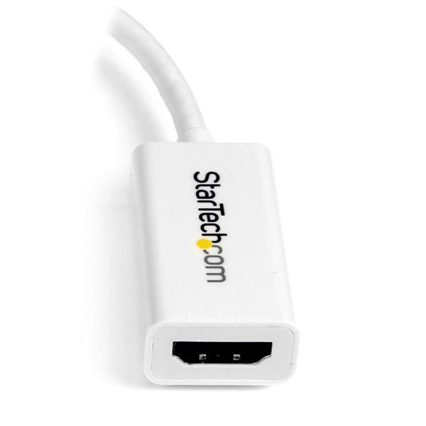 Mini DisplayPort To Hdmi 4k Audio / Video Converter - Mdp 1.2 To Hdmi Active Adapter White