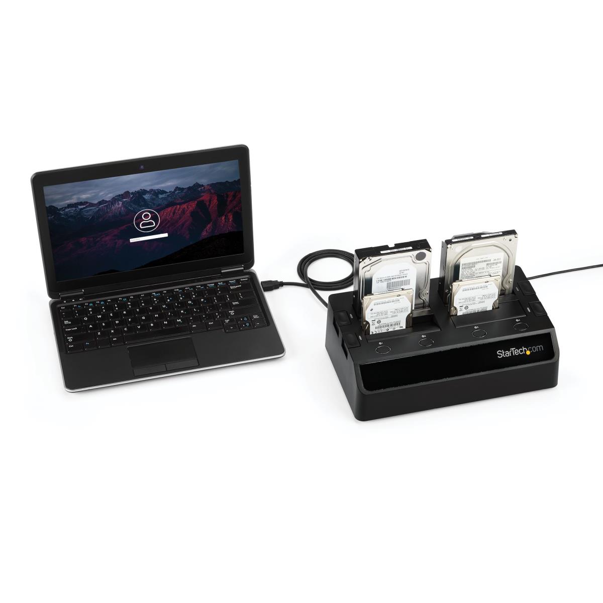 Docking Station - For Hard Drive USB 3.0 4-bay SATA HDD/SSD Dock 4x