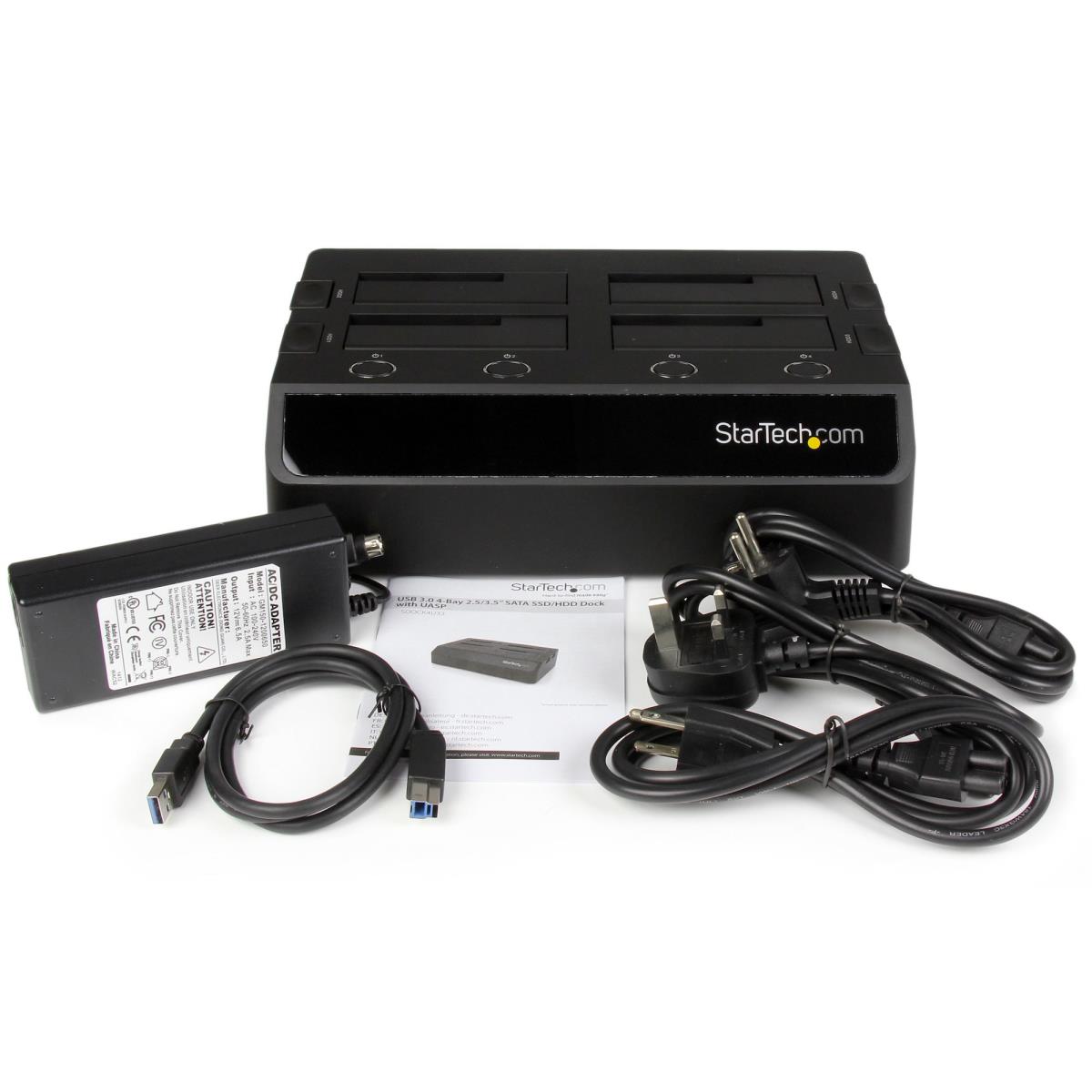 Docking Station - For Hard Drive USB 3.0 4-bay SATA HDD/SSD Dock 4x