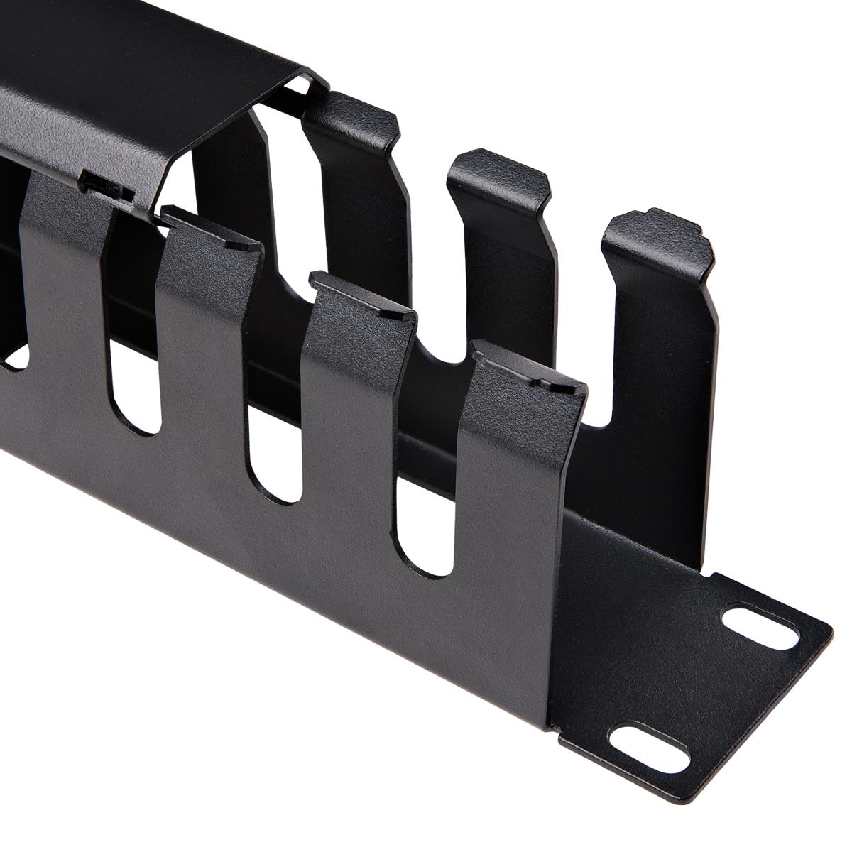 Covered Cable Duct - Horizontal Cable Organizer 1u