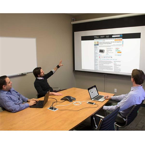 Conference Table Connectivity Box - Hdmi / Vga / Mini DisplayPort To Hdmi Output