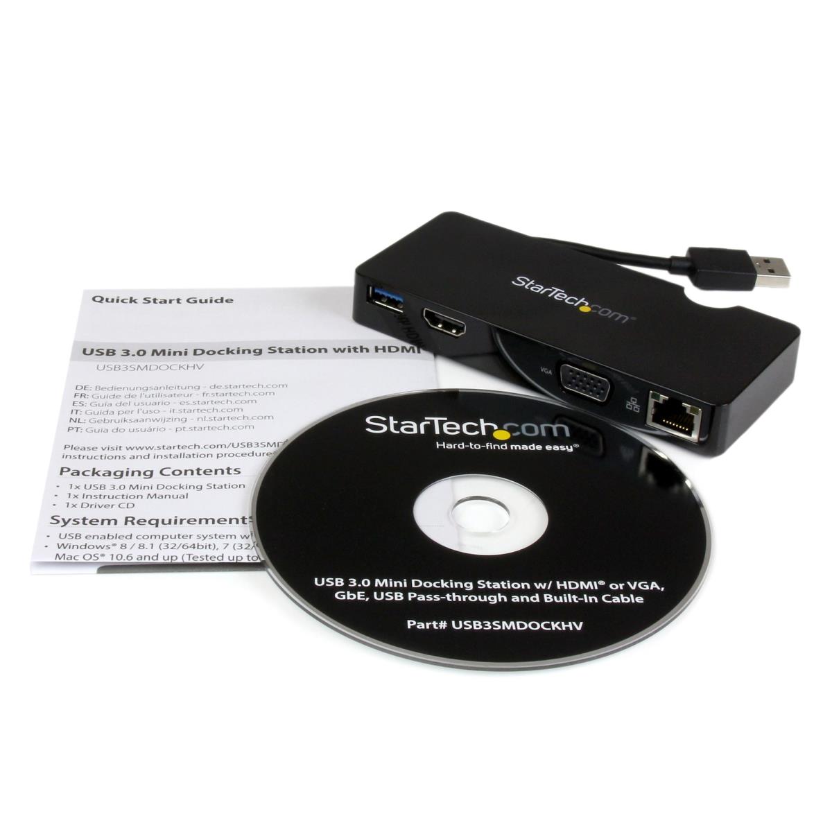 Docking Station - Hdmi Or Vga - USB 3.0