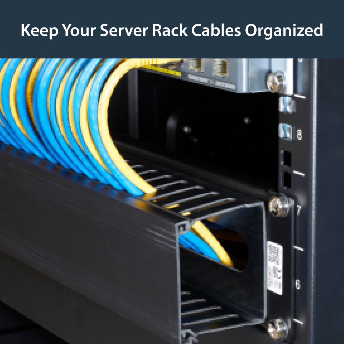 Horizontal Finger Duct Rack Cable Management Panel With Cover 2u