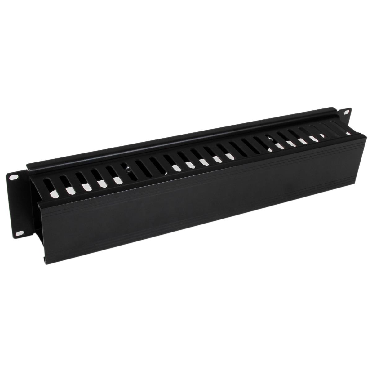 Horizontal Finger Duct Rack Cable Management Panel With Cover 2u
