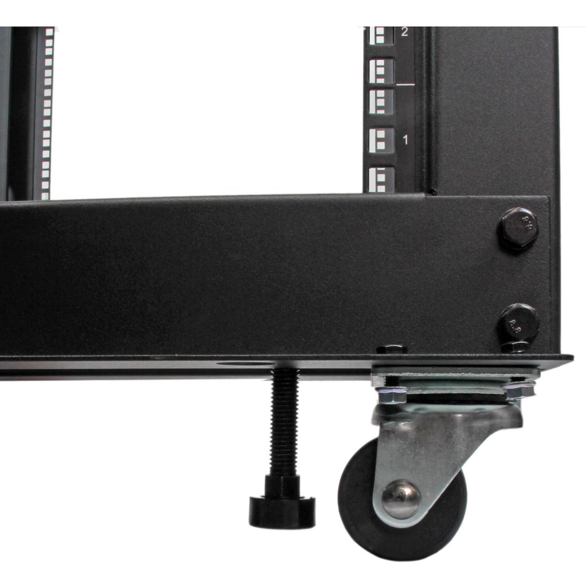 Adjustable Depth 4 Post Open Frame Server Rack Cabinet 25u