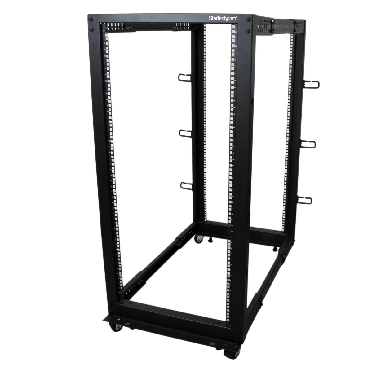 Adjustable Depth 4 Post Open Frame Server Rack Cabinet 25u
