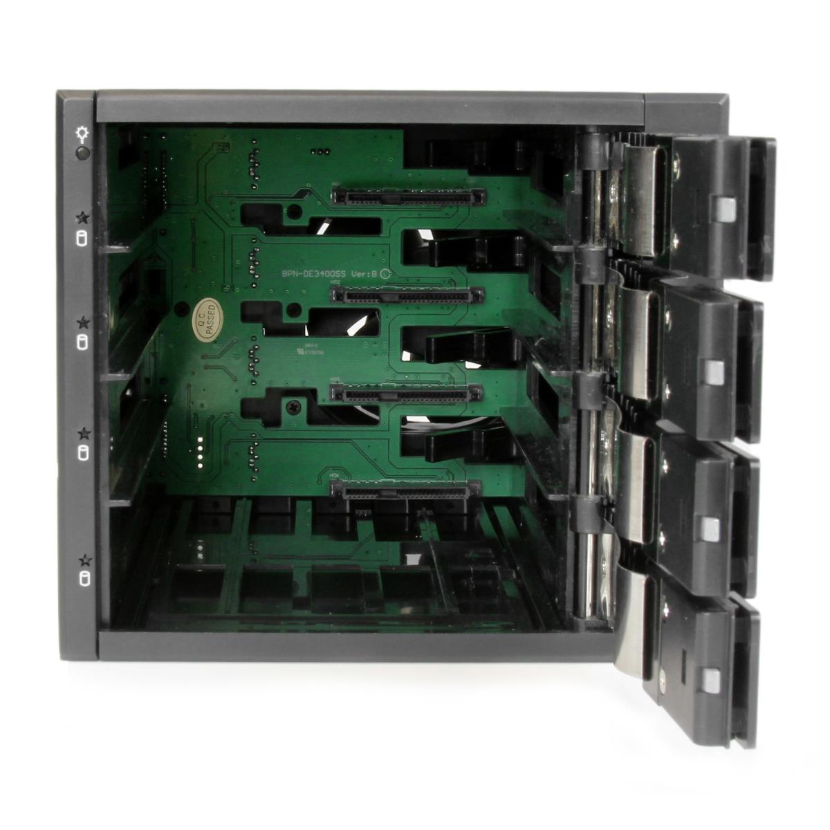 HDD Trayless Mobile Rack Backplane 4 Bay 3.5in SATA / SAS